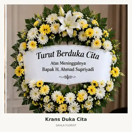 Krans Bunga Duka Pondokmelati